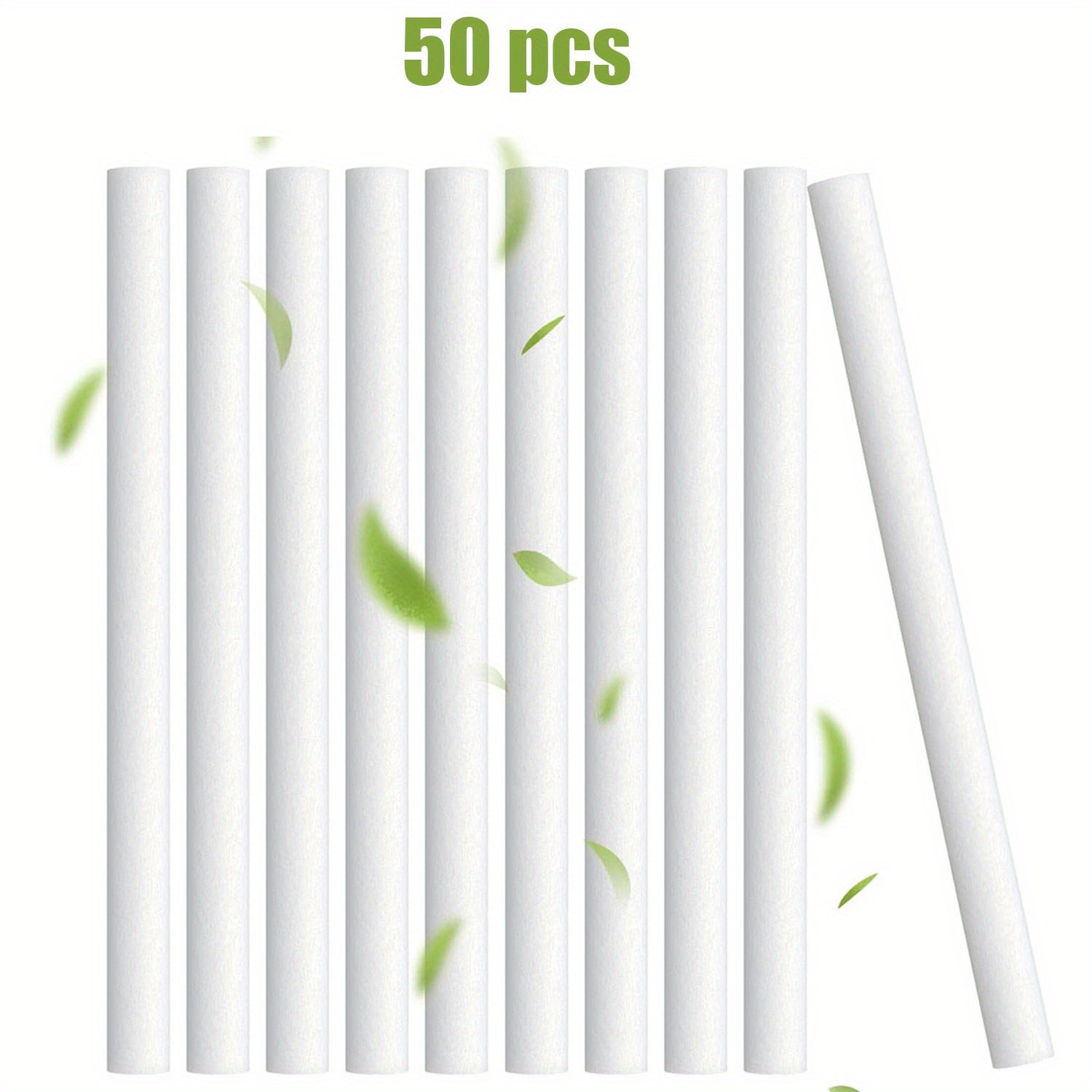 50 piezas de reemplazos de ventosas para humidificadores - Recambios de filtros de algodón de alta calidad, ideales para difusores personales portátiles en oficina, hogar o dormitorio, control de salida de niebla, fácil de instalar, accesorios para humid