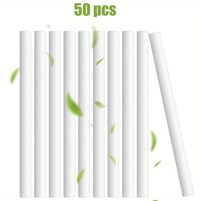 50 piezas de reemplazos de ventosas para humidificadores - Recambios de filtros de algodón de alta calidad, ideales para difusores personales portátiles en oficina, hogar o dormitorio, control de salida de niebla, fácil de instalar, accesorios para humid