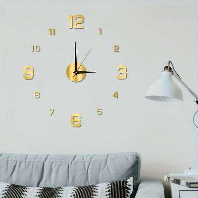 Reloj de pared digital 3D moderno NONZHU, pantalla grande luminosa, funcionamiento silencioso, ideal para sala y dormitorio (el estilo luminoso solo emite luz en ambientes oscuros), perfecto para Navidad