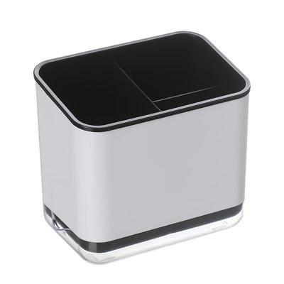 1pc Organizador de Utensilios de Cocina Multifuncional con Drenaje - Portacubiertos de Plástico Duradero, Caja de Almacenamiento Desmontable y Lavable para Palillos, Cucharas, Tenedores, Cuchillos y Más - Caddy de Encimera que Ahorra Espacio