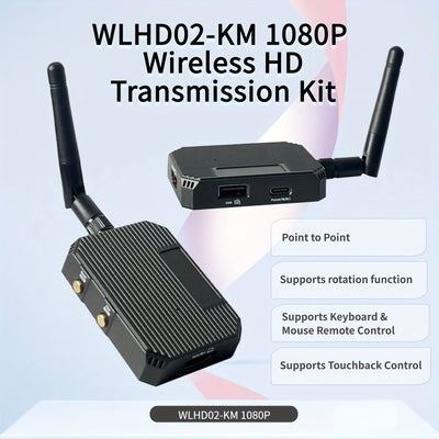 Kit de transmisión HD inalámbrico MTR2 - Extensor de HDTV 1080p con Touchback y control de ratón y teclado, proyección a 200 metros para portátiles/ordenadores a televisores/monitores/proyectores, compatible con PS5, Xbox, Switch, Steam Deck y dispositiv