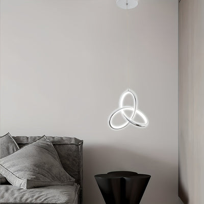 Luz de techo LED mini moderna de plata - Diseño con símbolo de infinito, montaje semienterrado para dormitorio, baño, cocina, balcón y pasillo - Acabado metálico pulido, instalación fácil, compatible con Alexa, iluminación de cocina | Luz de techo elegan