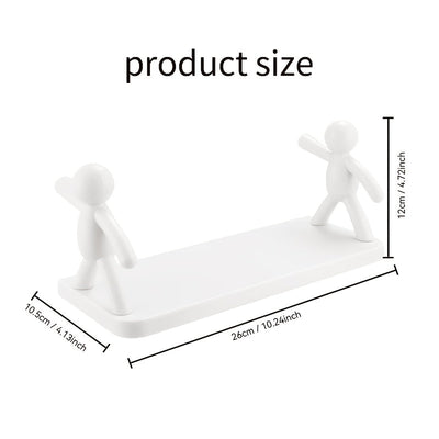 2/3/4/6 piezas, linda estantería de almacenamiento para pared para hombres pequeños de color blanco/gris - sin taladrar, instalación fácil, fuerte y duradera, muy adecuada para la organización del baño y la cocina, almacenamiento de cosméticos, decoració