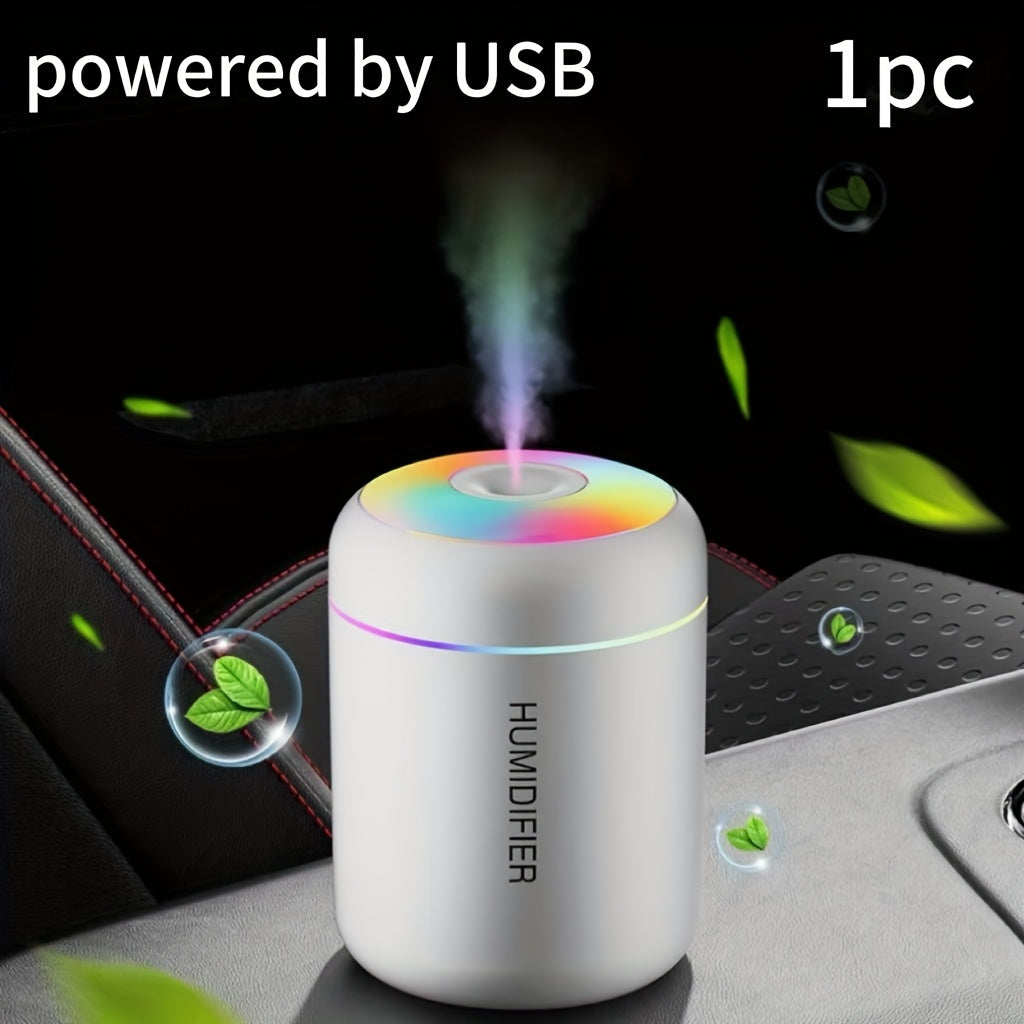 1/2 piezas de humidificador de luz colorida, carga USB, humidificador RGB, adecuado para hogar, cocina, dormitorio, oficina, Día de San Valentín, Día de la Madre, Día del Padre, elección perfecta para regalar.
