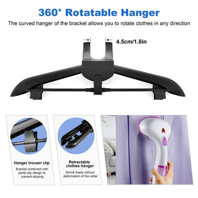 Colgador portátil para planchar con tabla de mano, altura ajustable, ideal para camisas y ropa ligera, juego de rejilla de vapor metálica