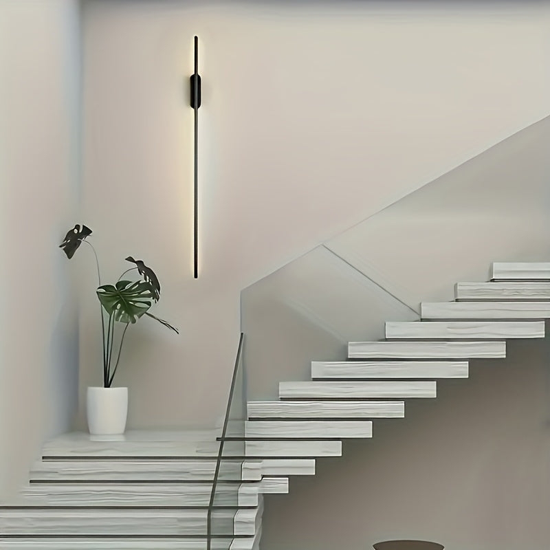 2 luces LED modernas para pared - semiempotradas, 3 opciones de color, eficientes energéticamente, diseño elegante, incluye kit de instalación para sala, área de trabajo, dormitorio, cocina, pasillo y entrada