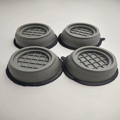 4 paquetes de almohadillas antivibración para lavadora y secadora, reducción de ruido, protección del suelo, estabilizadores de goma para lavadora, accesorios para lavadero