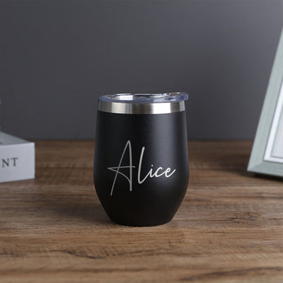 1 pza. taza personalizada de 12 oz, taza térmica, taza con monograma, taza grande grabada de 12 oz