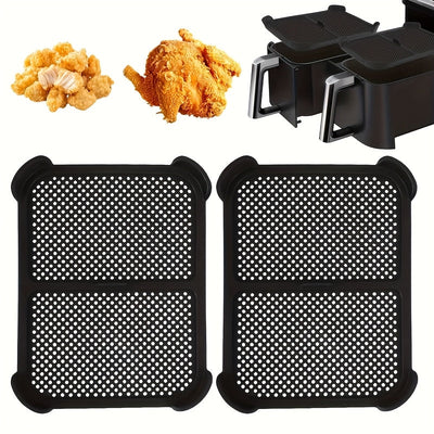 Nueva cubierta de esparadrapo de silicona no adherente de 2 piezas para freidor de aire - Reutilizable, fácil de limpiar, adecuada para accesorios de cocina del modelo AF300