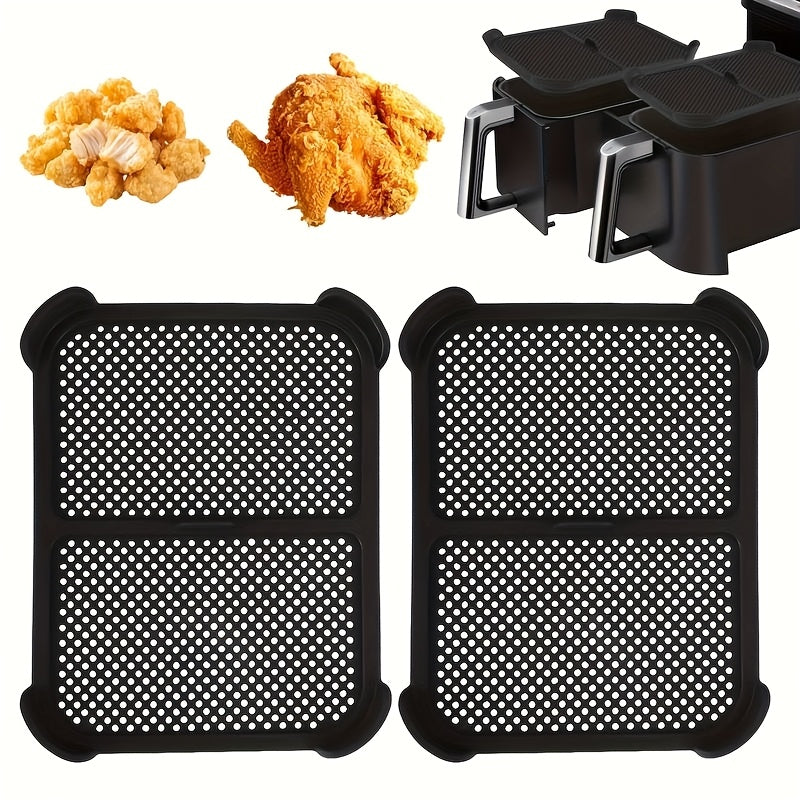 Nueva cubierta de esparadrapo de silicona no adherente de 2 piezas para freidor de aire - Reutilizable, fácil de limpiar, adecuada para accesorios de cocina del modelo AF300