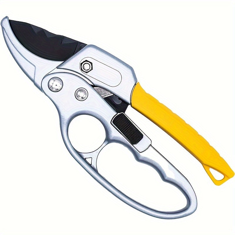 Tijeras de Podar de Jardín con Carraca Profesional de 20.32cm - Diseño de Yunque de 3 Etapas para 5 Veces Más Potencia de Corte, Ideales para Manos Débiles