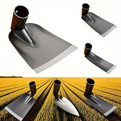 Pala de jardín de acero de manganeso de alta resistencia - Ideal para cavar suelo, desmalezar y plantar verduras y flores | Diseño robusto de cuchara de metal, dientes afilados para cavar de manera eficiente
