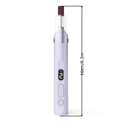 Drill de uñas eléctrico USB, kit de máquina de uñas portátil, pulidor de uñas y pies, equipado con iluminación LVD