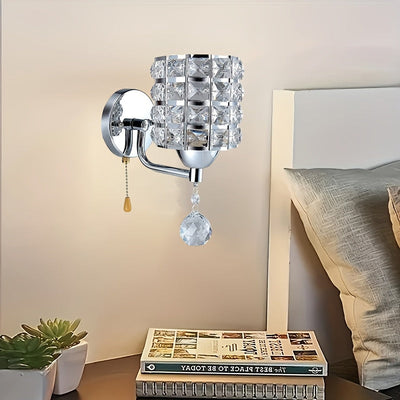 1 aplique de pared redondo ajustable con diseño industrial de metal, interruptor de cadena, montaje semiempotrado, cableado para 110V-240V, sin bombilla incluida - luz de pared moderna para decoración de hogar u oficina, iluminación ajustable|Aplique de