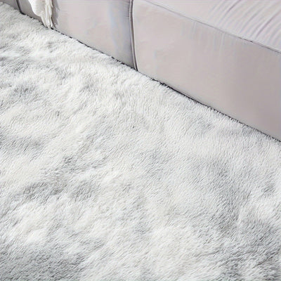 1pc Alfombra de Área Suave y Esponjosa en Forma de Rectángulo, Alfombra de Habitación Plush, Alfombra de Piso Gruesa Antideslizante, Tamaño Sala de Estar, Hecha a Máquina con Fibra de Poliéster, Pila Baja, Lavable, Uso Interior