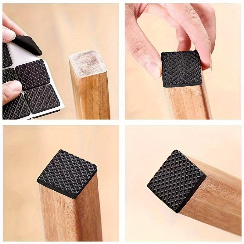 30pcs Protectores de Patas de Silla Anti-Ruido, Protectores de Muebles Antideslizantes para Sillas y Mesas de Comedor, Material Duradero, con Acabado de Metal - Otros Tipos para un Entorno Silencioso en Casa