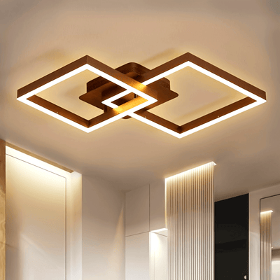 1 Pieza, Lámpara De Techo Cuadrada LED Para Cocina, Sala De Estar De Diseño Moderno, Lámpara De Pasillo, Luz Blanca Cálida De Dormitorio, De Techo Cuadrada Para Sala De Estar Y Dormitorio