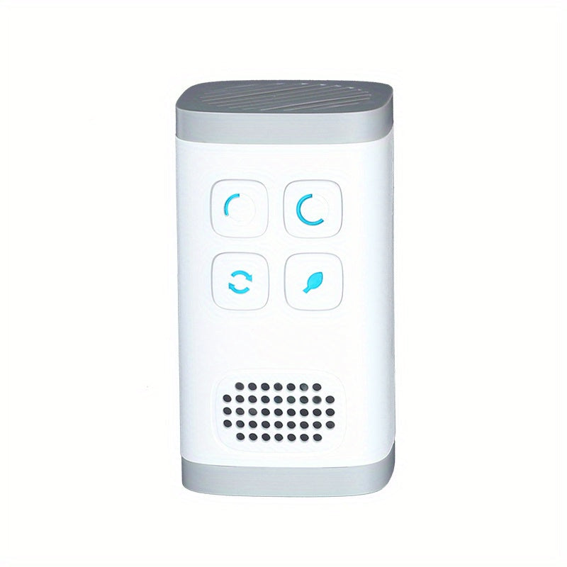 1pc Mini Purificador de Aire de Doble Función, Desodorizador Portátil para Olores de Humo y Mascotas, Material ABS, 110V-240V, Enchufe EE. UU., para Dormitorio, Baño, Cocina Refrescante
