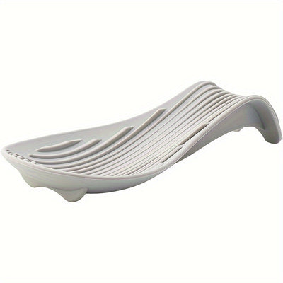 1pc Soporte de Cuchara de Silicona para Estante, Bandeja de Almacenamiento de Cuchara Individual, Platos Multifuncionales de Cocina, Utensilios de Mesa, Herramientas de Cocina, Accesorios de Cocina para Restaurantes