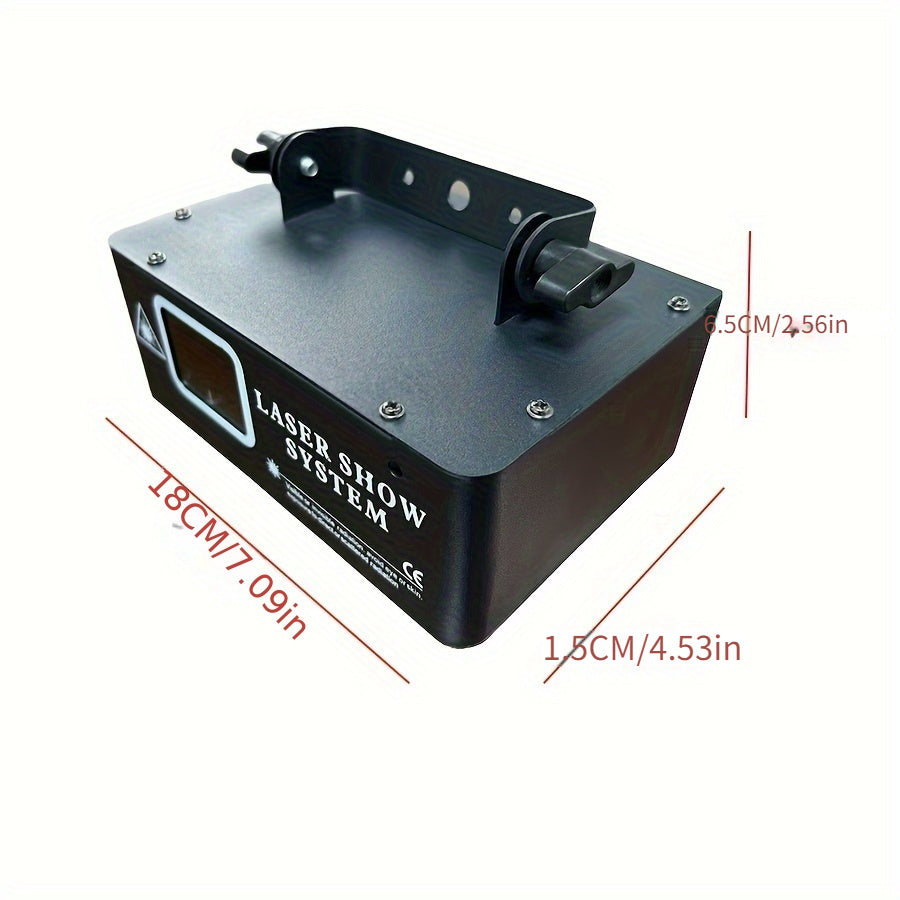 Ybeiyuan Stage DJ Luz de fiesta, 1PC DMX512 Controlador Proyector, Acabado barnizado, Sistema de espectáculo de haz de animación navideña, Funciona con fuente de alimentación, Enchufe de EE. UU., 110 V/220 V, para karaoke disco bar boda club nocturno