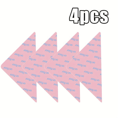 Agarraderas para Alfombras en Suelos de Madera, Cinta Lavable para Alfombras de Área, Almohadillas Antideslizantes para Alfombras en Azulejos y Suelos Laminados, Cinta de Doble Cara para Mantener las Esquinas Planas