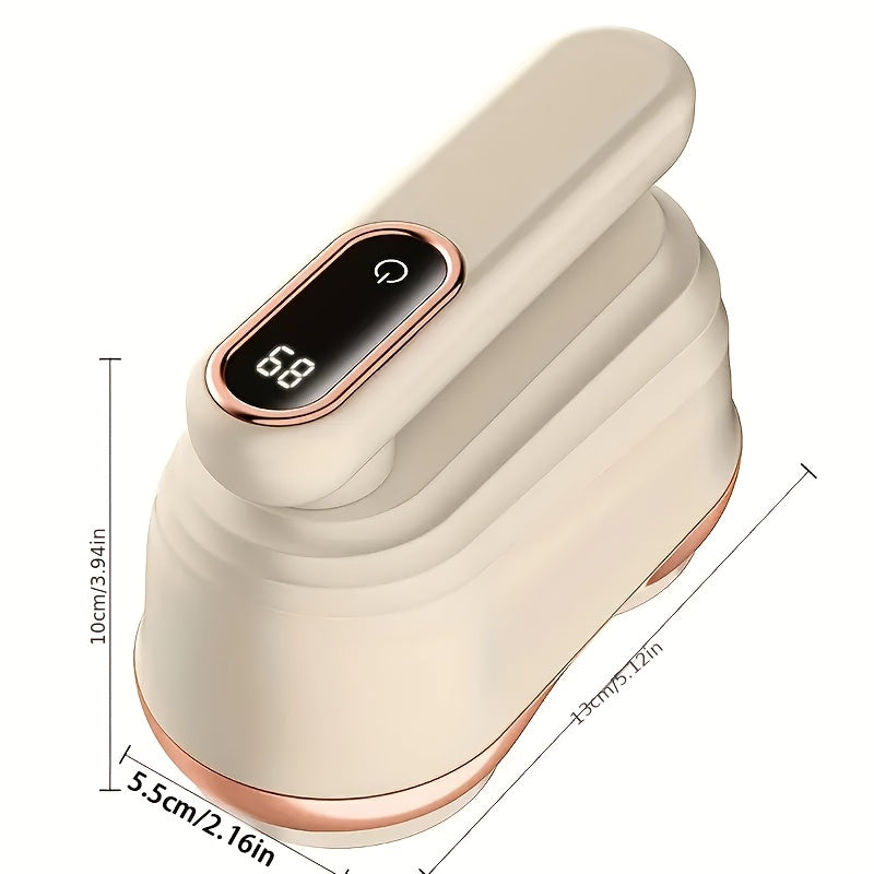 Nuevo Recortador de Bolas de Pelo, Pantalla Digital Inteligente, 12 Cuchillas, Removedor de Bolas de Pelo Portátil, Recargable por USB, 1200mAh, Elimina Fácilmente Bolas de Pelo de Ropa, Muebles y Alfombras