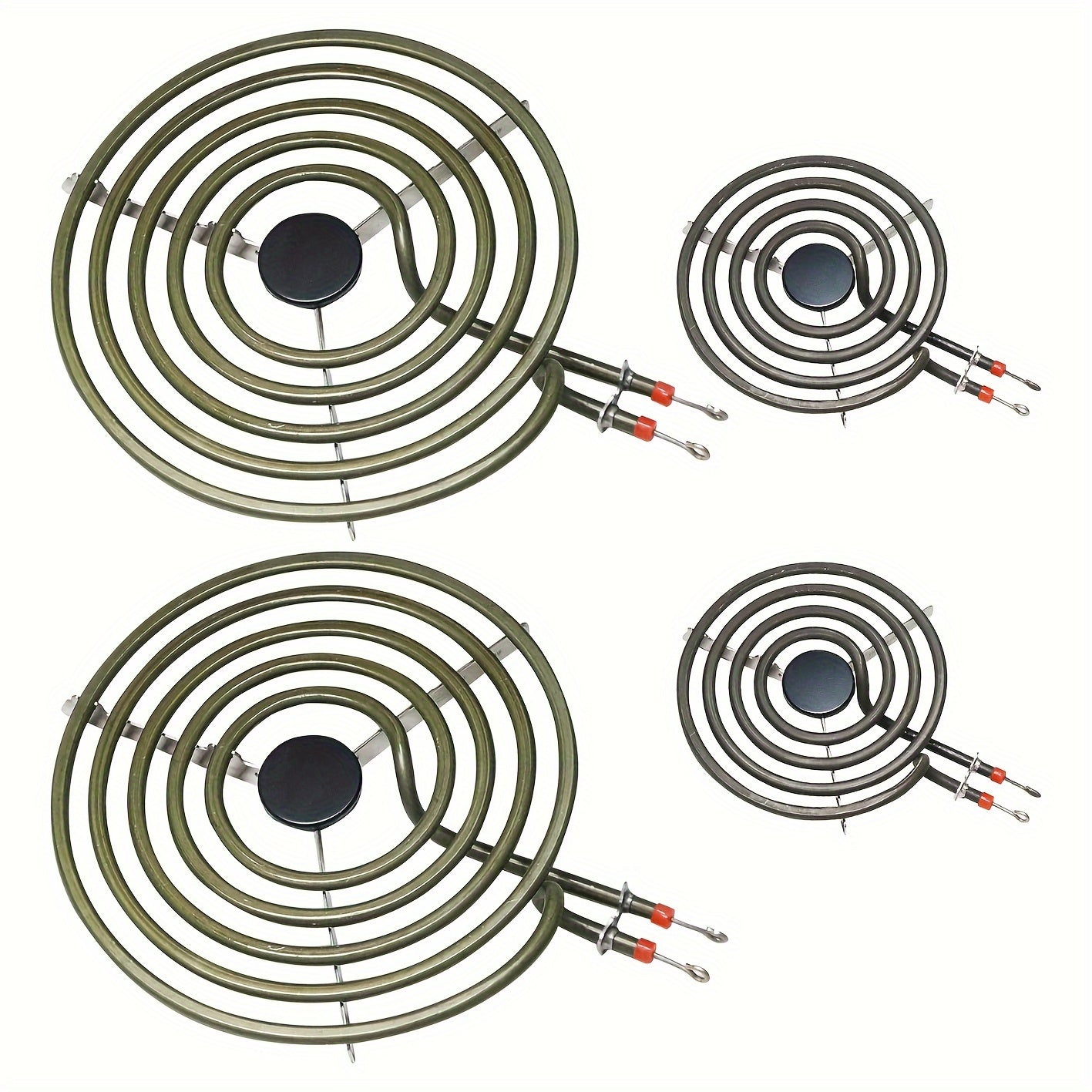 Elemento de superficie compatible con Crosley Mrmf2200km 20.32cm 5 giros quemador de superficie GE 20.32cm bobina elemento de superficie compatible con horno y estufa Whirlpool y GE - Material metálico, no requiere batería