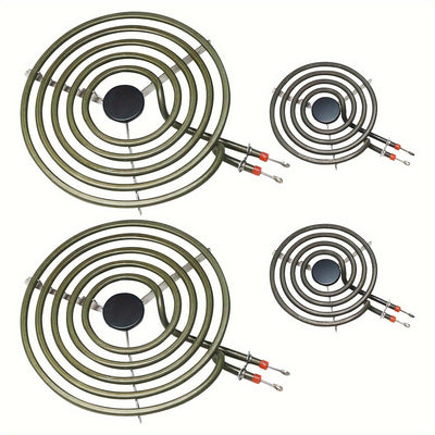 Elemento de superficie compatible con Crosley Mrmf2200km 20.32cm 5 giros quemador de superficie GE 20.32cm bobina elemento de superficie compatible con horno y estufa Whirlpool y GE - Material metálico, no requiere batería