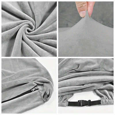 Fundas para Silla de Oficina con Cubiertas para Reposabrazos para Silla Giratoria, Gris Claro