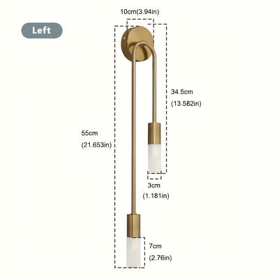 Linterna de pared moderna y elegante - Portalámparas G9, sin bombilla incluida, para dormitorio, escalera, balcón, pasillo o decoración de hotel u oficina