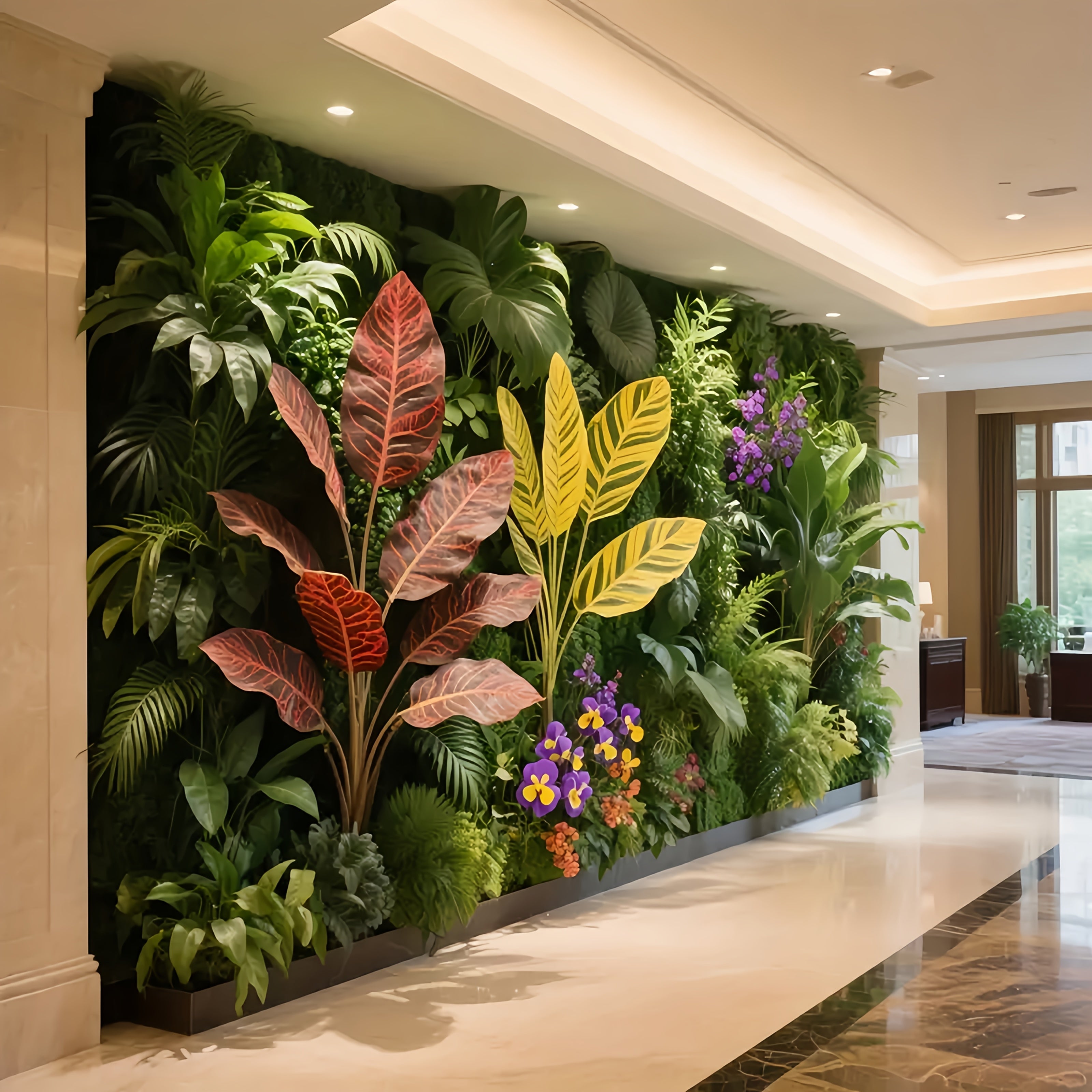 Panel de Pared Verde Artificial de Alta Gama con Diseño de Valla de Madera para Exteriores - Pantalla de Privacidad Interior/Exterior 60.96cm x 40.64cm, Plantas Artificiales Sin Mantenimiento Adecuadas para Hogar, Oficina, Bodas y Decoración Navideña Tod