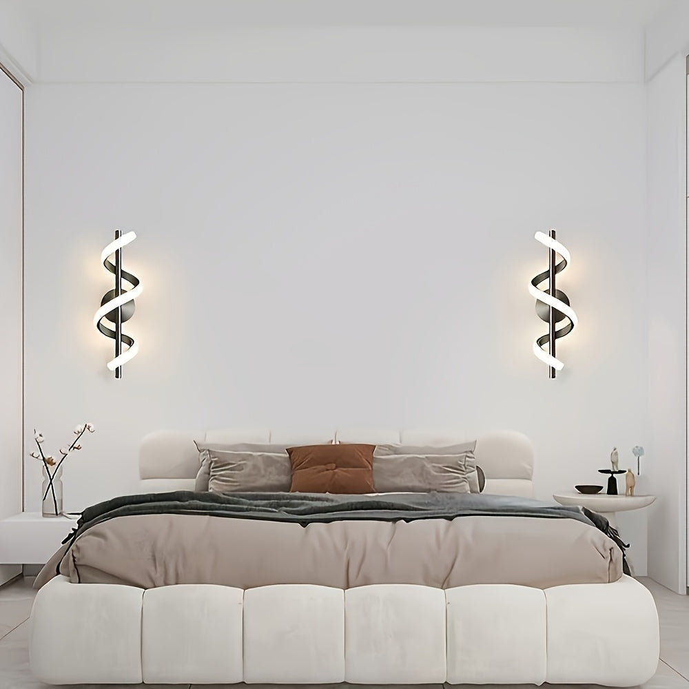 1pc Aplique Creativo, Aplique de Pared para Dormitorio, Aplique Decorativo para Pasillo, Aplique Americano Moderno Minimalista - Incluye Herramientas de Instalación