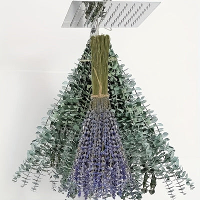 Paquete de 115 piezas de Eucalipto Fresco y Lavanda - Tallos Eternos para la Ducha, Decoración del Hogar, Bodas y Proyectos de Primavera de Estilo Granja DIY