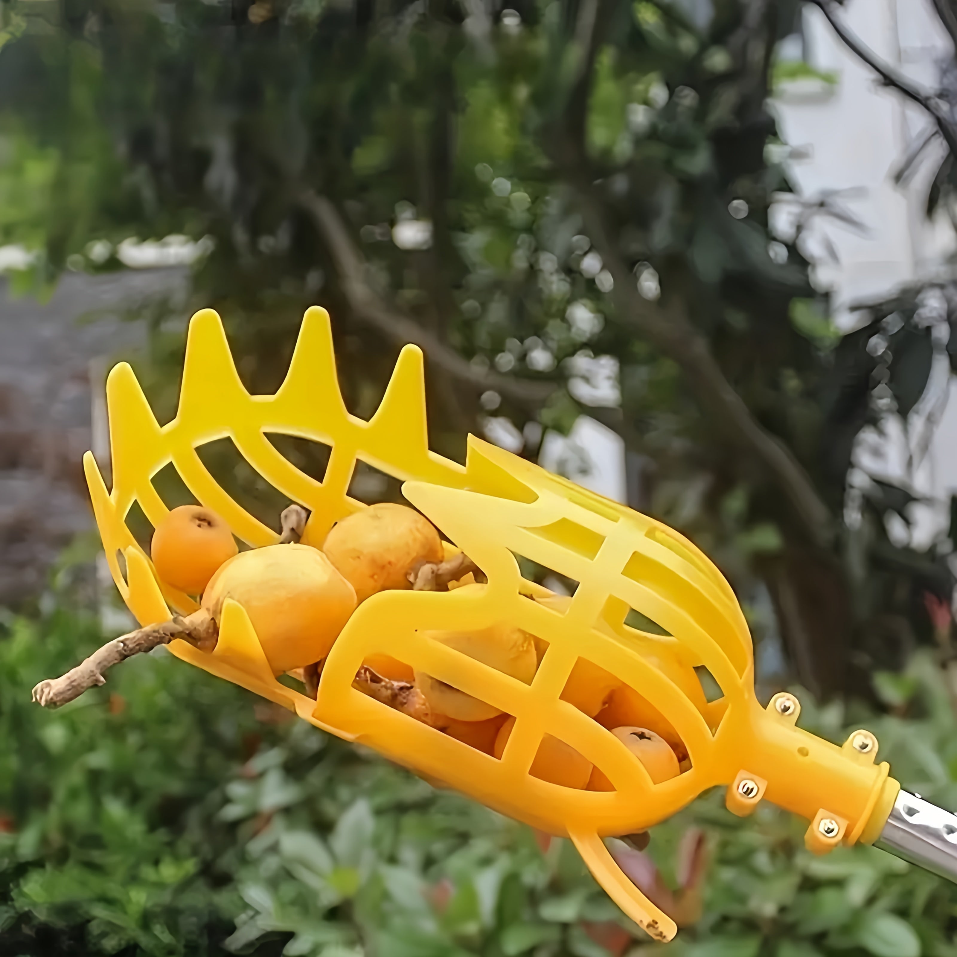 Herramienta de recolección de frutas y verduras ligera y reutilizable - Plástico duradero, no necesita batería, ideal para huertos, granjas y uso doméstico, equipo de cosecha de jardín | Diseño ergonómico | Manejo fácil