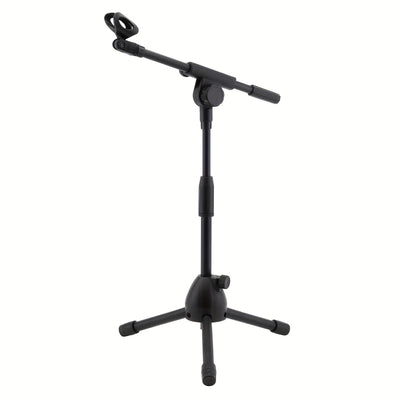 Soporte de Micrófono Retráctil de Brazo Oscilante Montado en el Suelo para Actuaciones en Escenario/Conciertos con Trípode, Soporte de Trípode