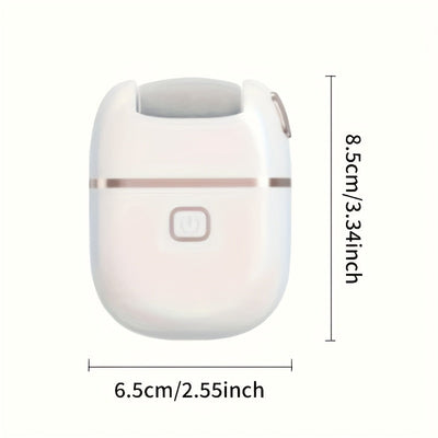 Masajeador eléctrico de pies recargable con alimentación USB, 3 cabezas de repuesto, batería de litio de 500 mAh, regalo perfecto para la familia y amigos.