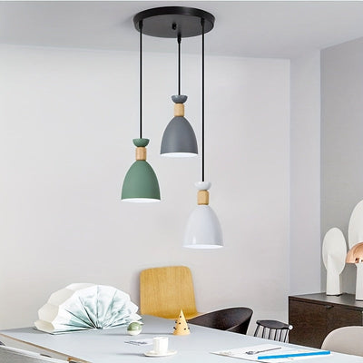 Arandela Colgante para Techo, Lámpara de Metal con Longitud Ajustable para Dormitorio Comedor Cocina Bar Sala Isla Loft