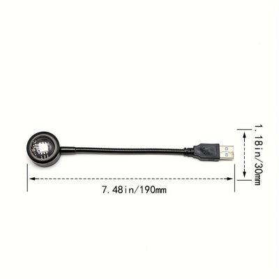 Lámpara De Iluminación De Escenario De Fiesta Con Control De Sonido, Lámpara De Atmósfera Podrida, Lámpara De Proyección De Ritmo De Música Para El Hogar Con USB, Lámpara De Bola Mágica LED Para Coche