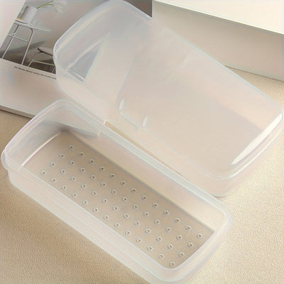 Caja de almacenamiento de desinfección grande para reparar herramientas de uñas, una caja de limpieza de plástico móvil con filtro, para herramientas de limpieza, para cajas de almacenamiento de plástico de uñas, sin herramientas incluidas, solo caja
