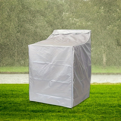 Fundas protectora para lavadora, cubierta para lavadora de tambor doméstica, funda protectora para lavadora de patio exterior, tela Oxford 420D con recubrimiento plateado en ambos lados