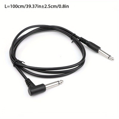 I-zclive, Cable de audio de 90 grados de 6.5 mm, de 6.35 mm de cobre libre de oxígeno, Línea de reducción de ruido de codo recto de 6.35, Conector de metal aplicable para computadora, Eid Al-Adha Mubarak