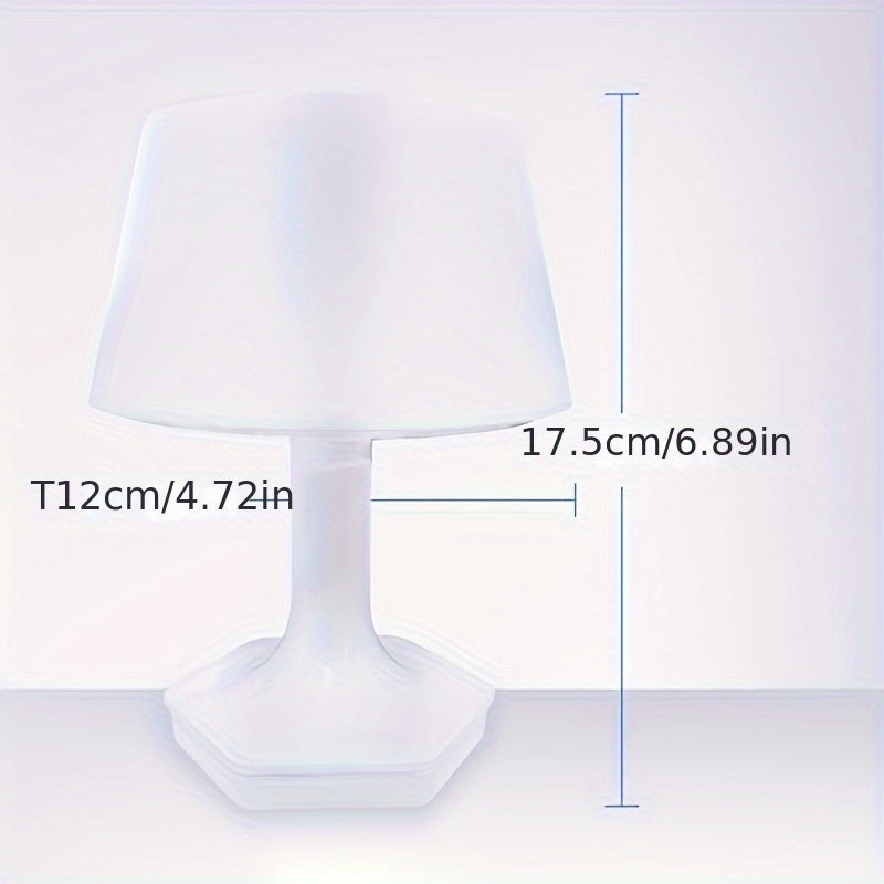 Lámpara de Mesa con Protección para los Ojos LED, Interruptor USB de 2 Colores, Lámpara de Lectura Decorativa para Dormitorio