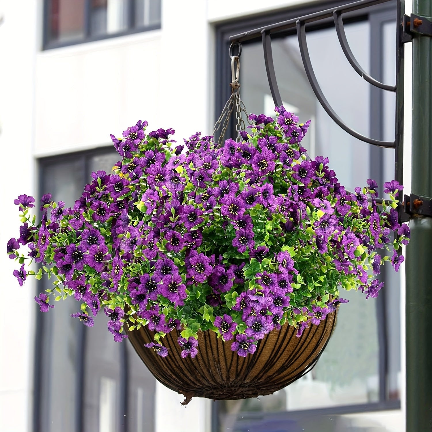 7 Conjuntos de Flores Artificiales Falsas para Decoración de Exterior en Primavera y Verano, Mezcla Colorida de Daisy Silky Faux Resistentes a UV, Realísticas para Porch, Patio, Home, Window Box, Yard, Garden Planter - Tipo de Planta: Orchid; Occasion: F