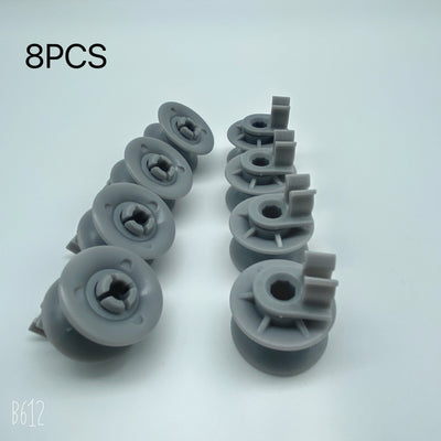 4/8pcs 4581DD3002A Rueda de Estante para Lavavajillas de Fácil Instalación y Componentes de Reemplazo de Eje y Rodillo para Lavavajillas LG 4581DD9001B, AP4437685, 1266813