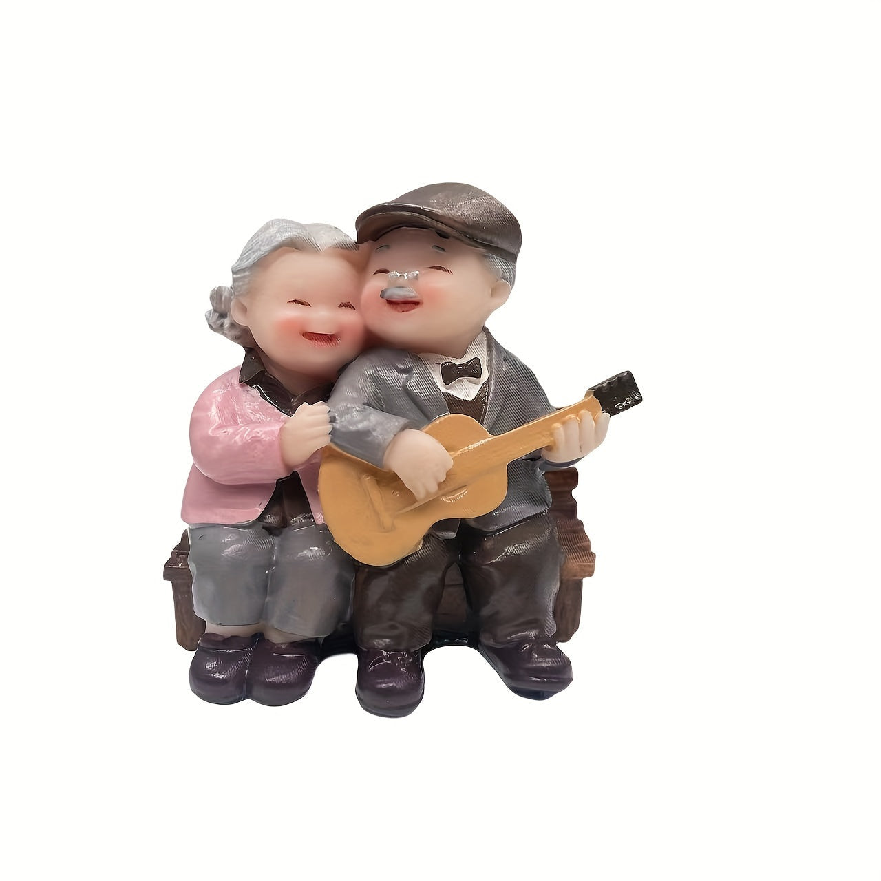Encantadora Figura de Resina de Pareja Anciana - Perfecta para Decoración de Hogar, Oficina o Dormitorio | Regalo Ideal para San Valentín y Aniversario, Decoración de Figuras para el Hogar