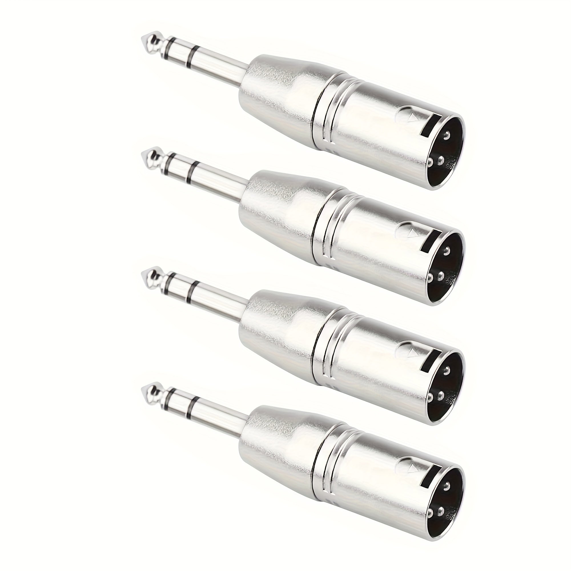 Adaptador TRS Estéreo a XLR de 1/4 Pulgada, Conector Masculino XLR a Cuarto de Pulgada (6.35 mm) para Audio Balanceado Compatible con Micrófonos y Mezcladores