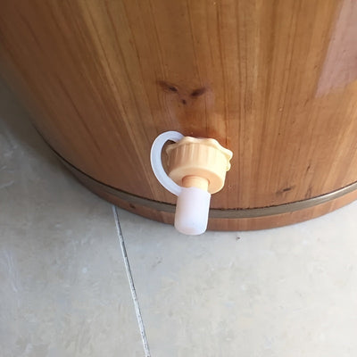 Accesorio para Cubo de Remojo de Pies [Cozy Comfort] con Válvula de Drenaje Ajustable y Conector de Vapor – Diseño de Plástico Blanco para una Experiencia de Spa Relajante en Casa, Bañera de Remojo de Pies