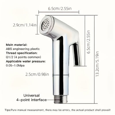 1 Juego de Suministros de Baño, Ducha Portátil, Aspersor para Mujeres, Equipado con Boquilla de Alta Presión y Manguera de Acero Inoxidable Nd, Incluye Soporte de Montaje en Pared y Accesorios de Montaje. Diseño Ahorrador de Agua Muy Adecuado