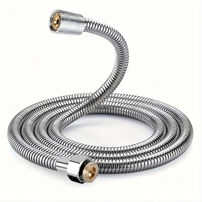 1pc Cabezal de Ducha Ajustable de 3 Modos con Supercompresión de Baja Presión y Manguera de Acero Inoxidable, Material ABS de Alta Calidad, Cabezal de Ducha Ahorrador de Agua para Presión de Agua Baja, Boquilla de Ducha Redonda Plateada