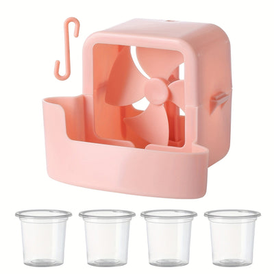 1pc ventilador portátil sin necesidad de perforar - operación con clip, no requiere sostener en mano, ideal para casa, oficina y uso al aire libre - refresca y alivia el calor del verano. Accesorio compacto, enfriador portátil